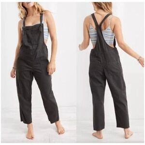 aerie Black Overalls Jumpsuit